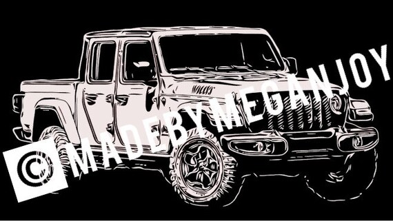 Download Jeep Gladiator SVG/ Clip Art | Etsy