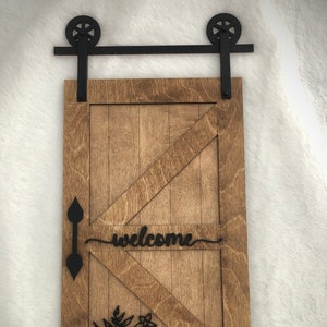Barn door wall sign SVG with many add-ons
