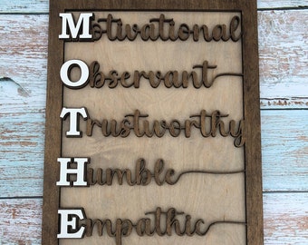 Mother sign SVG, Digital Cut File, Glowforge Cut File