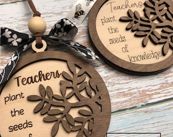 Teacher Ornament Digital File, SVG, teacher Christmas ornament SVG,  Teacher Laser cut file