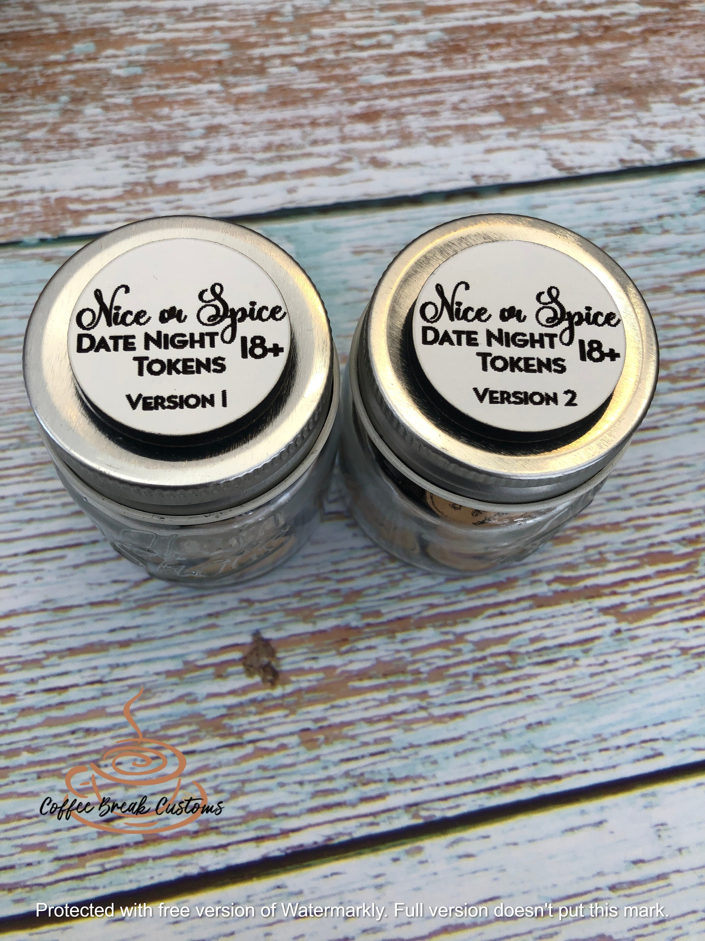 Nice or Spice Date Night Tokens for 18 Plus SVG, Digital File Only ...