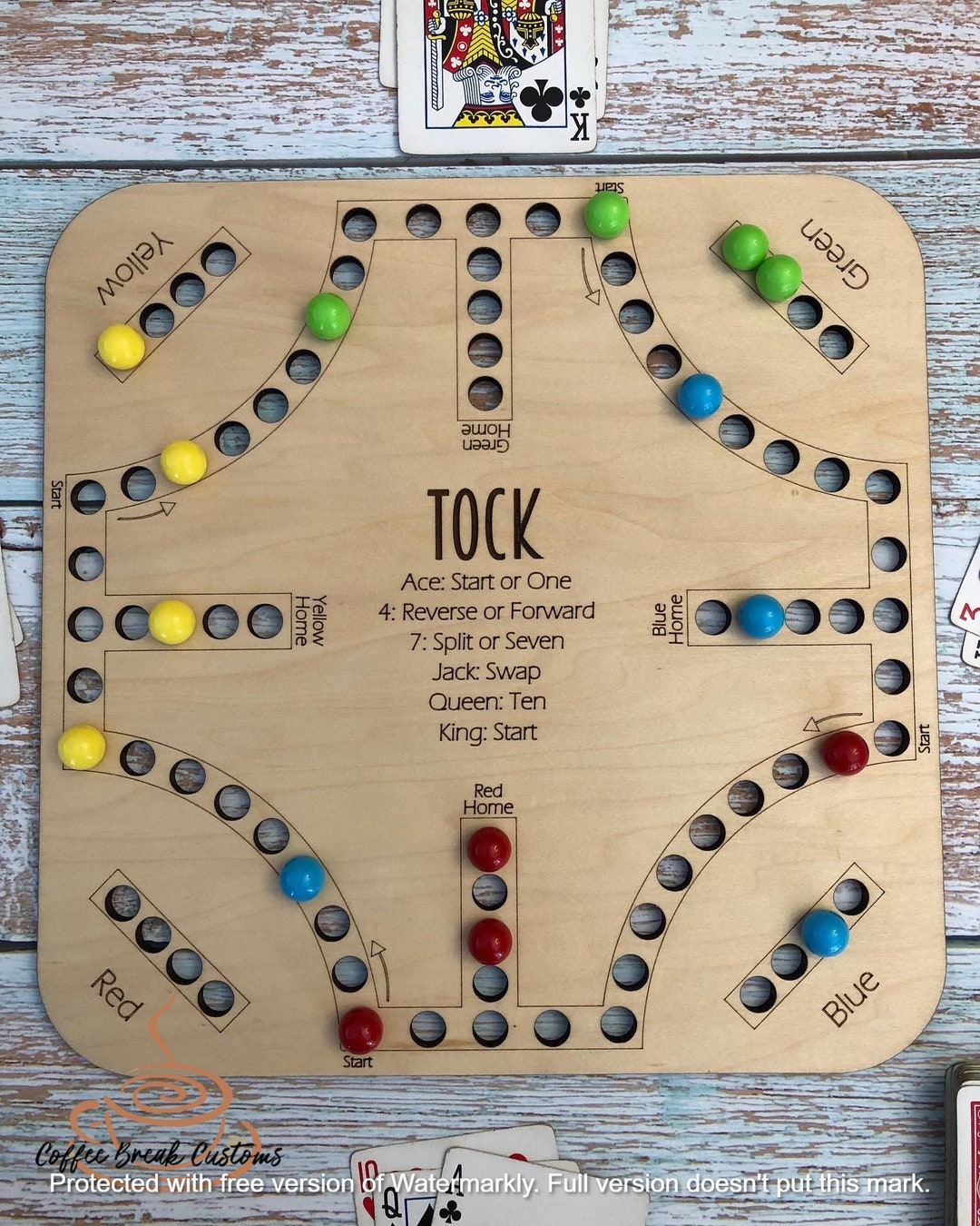 Tock Board Game Digital File Glowforge Ready Game Svg Marbles Game tock-board-game-digital-file-glowforge-ready-game-svg-marbles-game