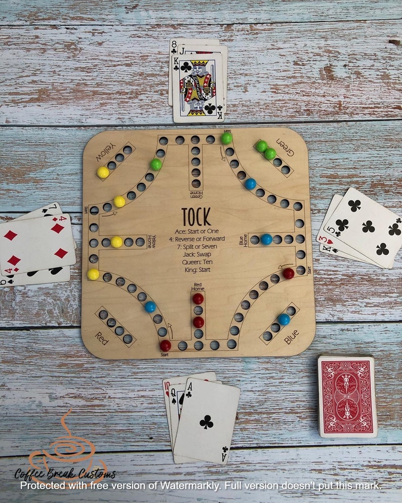 Tock Board Game Digital File Ready Game Svg Etsy
