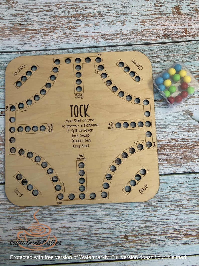 Tock Board Game Digital File Ready Game Svg Etsy