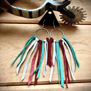 South of the Border Deerskin Fringe Earrings