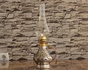 Copper Oil Lamp, floor lamp,table lamp,retro table lamp,handmade gift, christmas gift, home decor, vintage gift