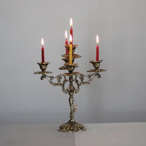 Candle holder, Brass candle holder, candlestick holder, vintage candle holder, home decor, gold candle holder,  brass candlestick