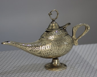 Aladdin Lamp, Aladdin Magic Lamp, Oil Lamp Vintage, Aladdin Lamp Vintage, Aladdin Oil Lamp Shade, Handmade Brass, Home and Office Decor