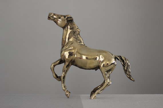 Brass Horse Sculpture, Viking Horse, Horse Gifts for Women, Horse Figurine, horse Statue,horse Art,vintage Horse Figurine,mustang Horse Gift - Etsy