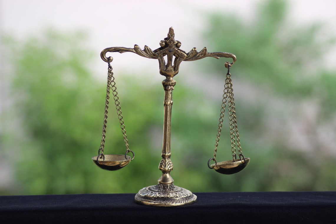 Scales of Justice Lawyer Gift Law Office Decor Gift for Etsy