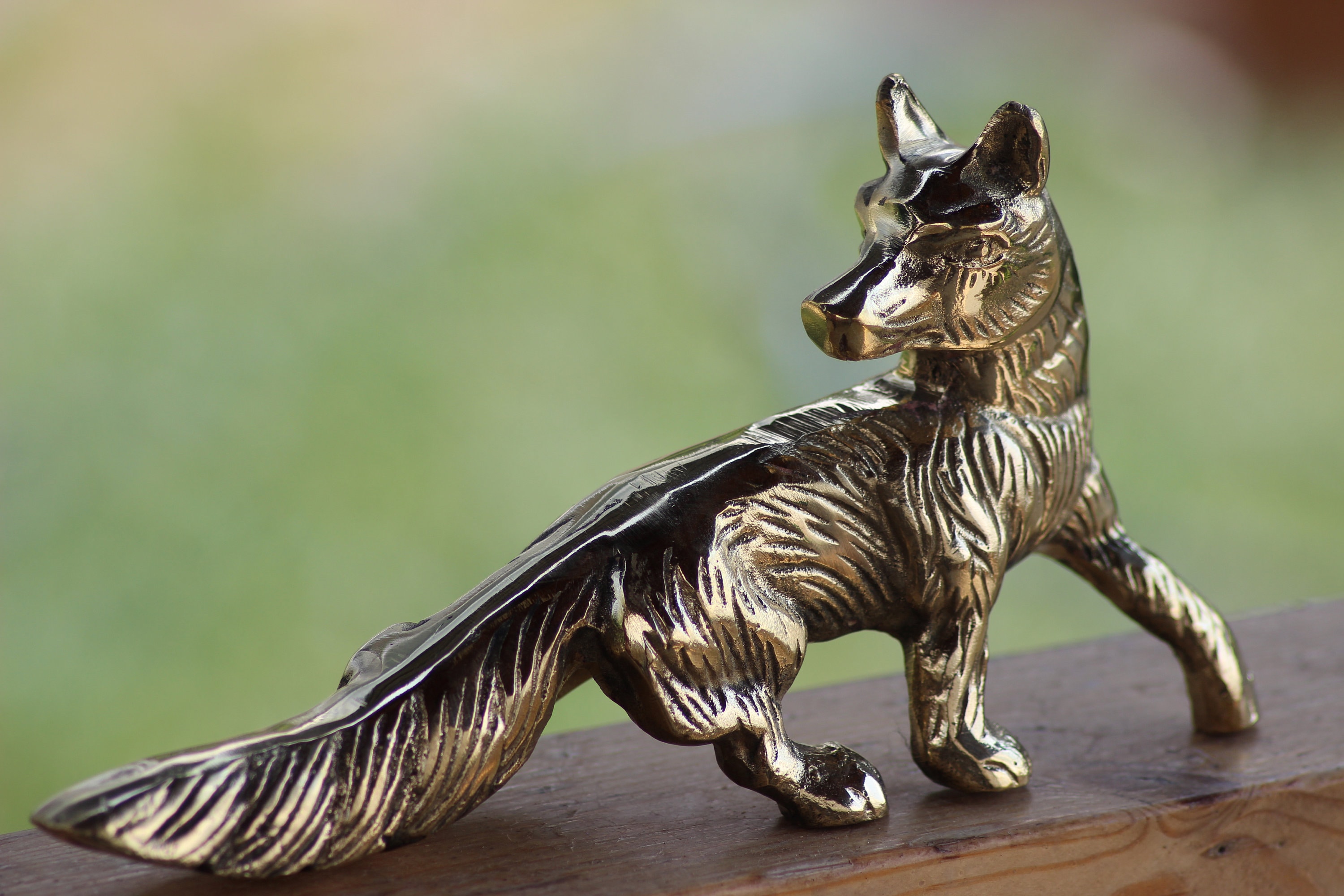 Amoy-Art Statue De Renard Géométrique 20cm - Figurine Décorative Moderne En Résine Pour Maison Et Bureau