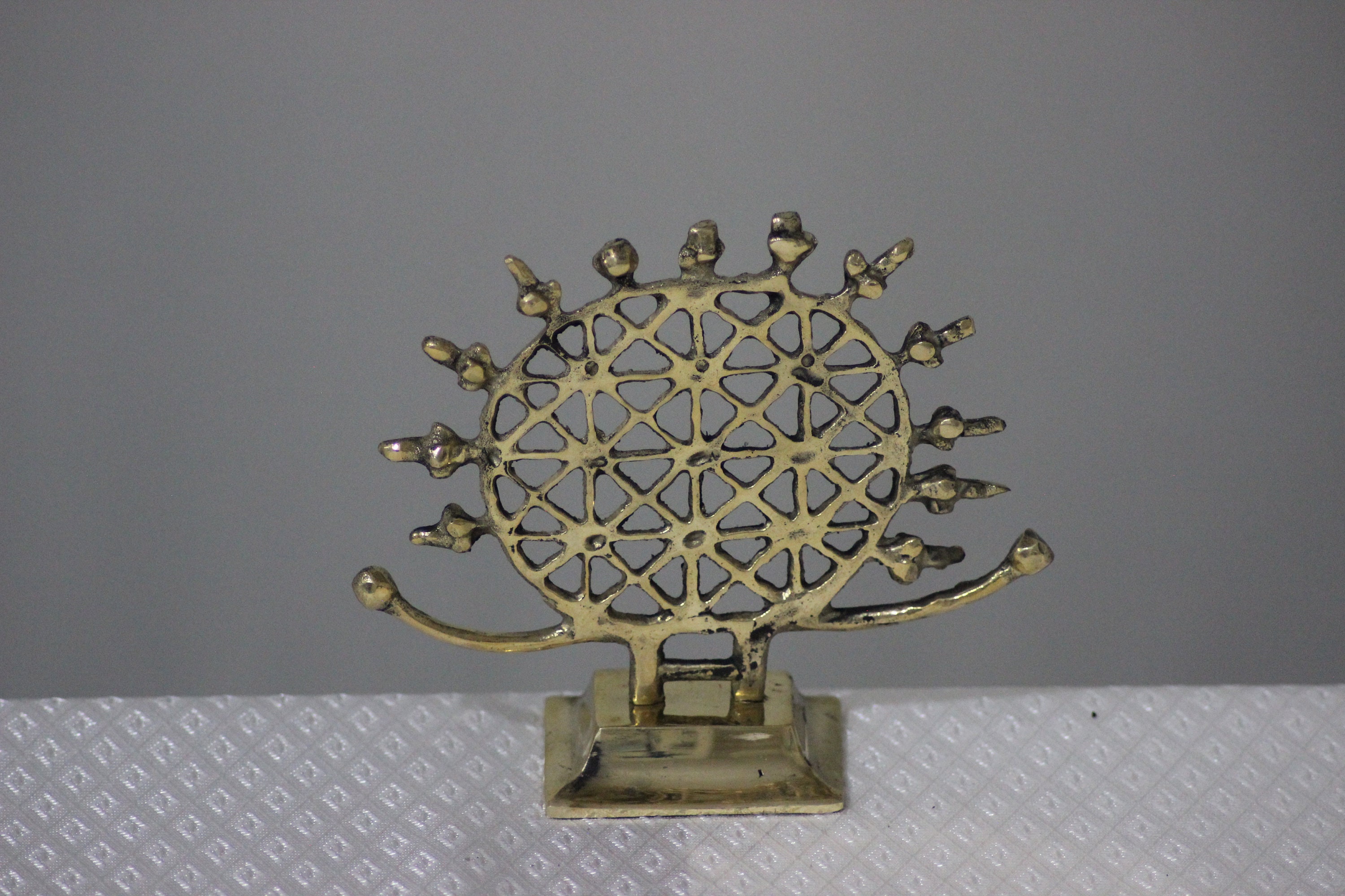 Hittite Sun Decor, Hittite Statue, Handcrafted Brass