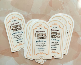 Adhesivo para puerta de la Agencia de Casting Personalizada Magic Kingdom - Adhesivos - Boho - Adhesivos - Adhesivos de Ratón - Miembro del Elenco