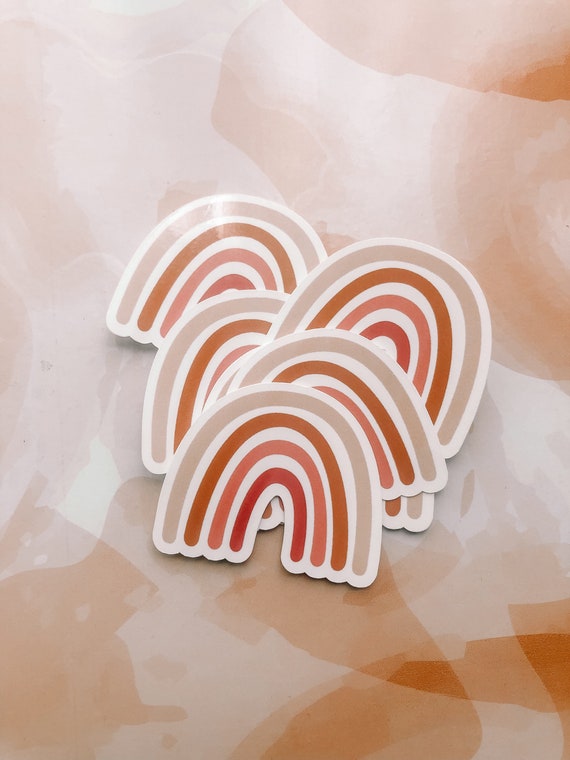 Boho Rainbow Stickers - Boho Stickers - Stickers - Rainbow Stickers - Rainbow - Decal - Water Proof Stickers - Tumbler Stickers - Laptop