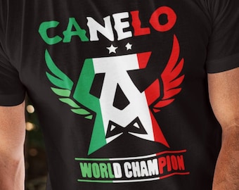 Saul el Canelo Mens shirt Boxing Tee Mexican-  Canelo Wings- Womens Shirt Boxing Tee- Unisex