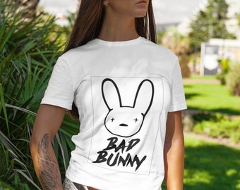 Glitter Bunny Shirt, Bad Bunny Tee, Bad Bunny T-shirt, Bad