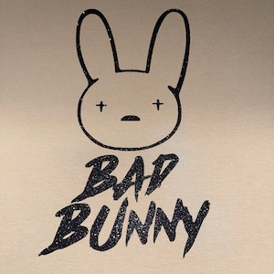 Glitter Bunny Shirt, Bad Bunny Tee, Bad Bunny T-Shirt, Bad Bunny, Bad Bunny Short Sleeve Shirt, Bad Bunny Shirt