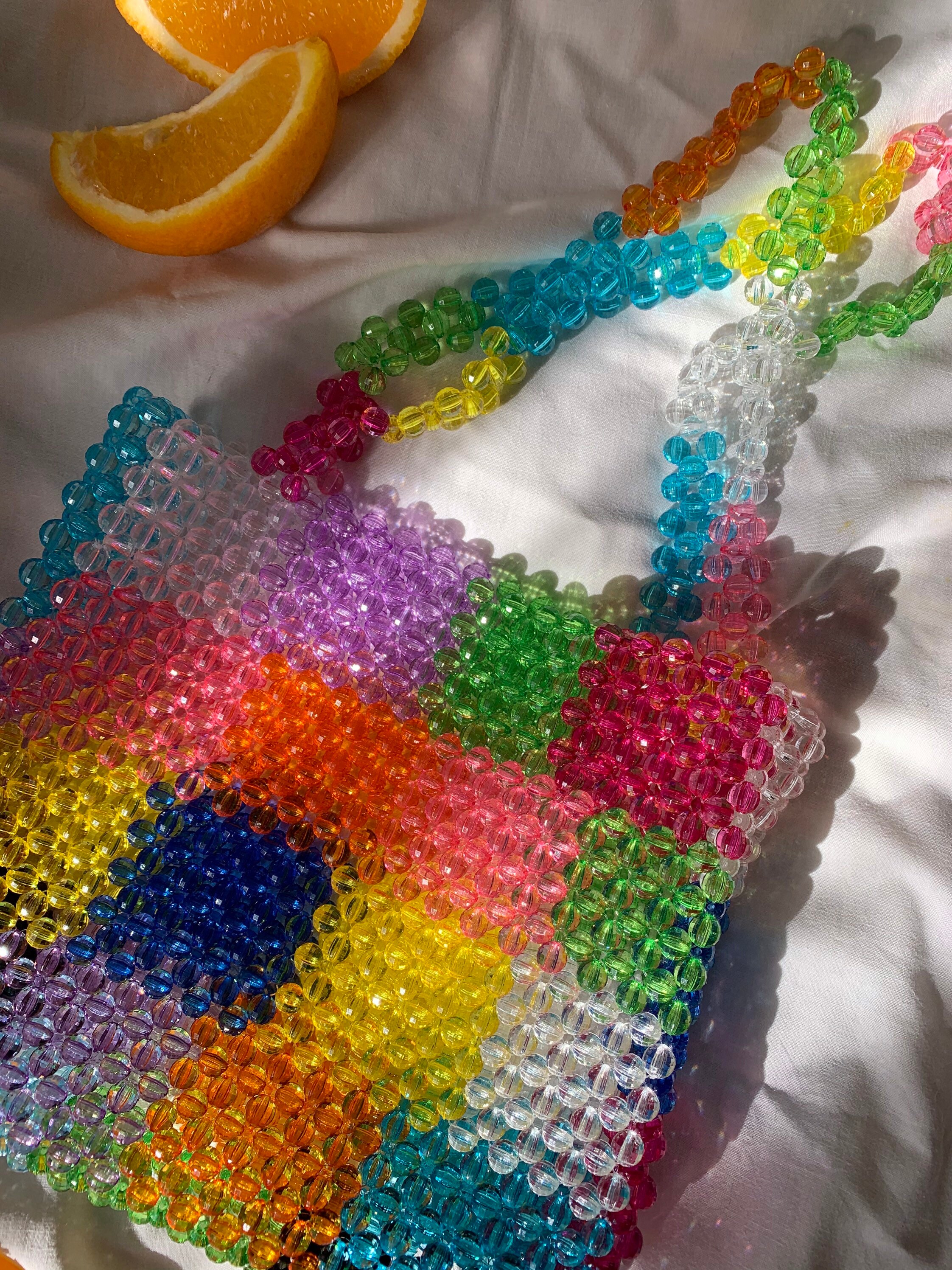 Beaded Bag Beads Handmade Bags Ash Indie Fashion Style Hippie Etsy