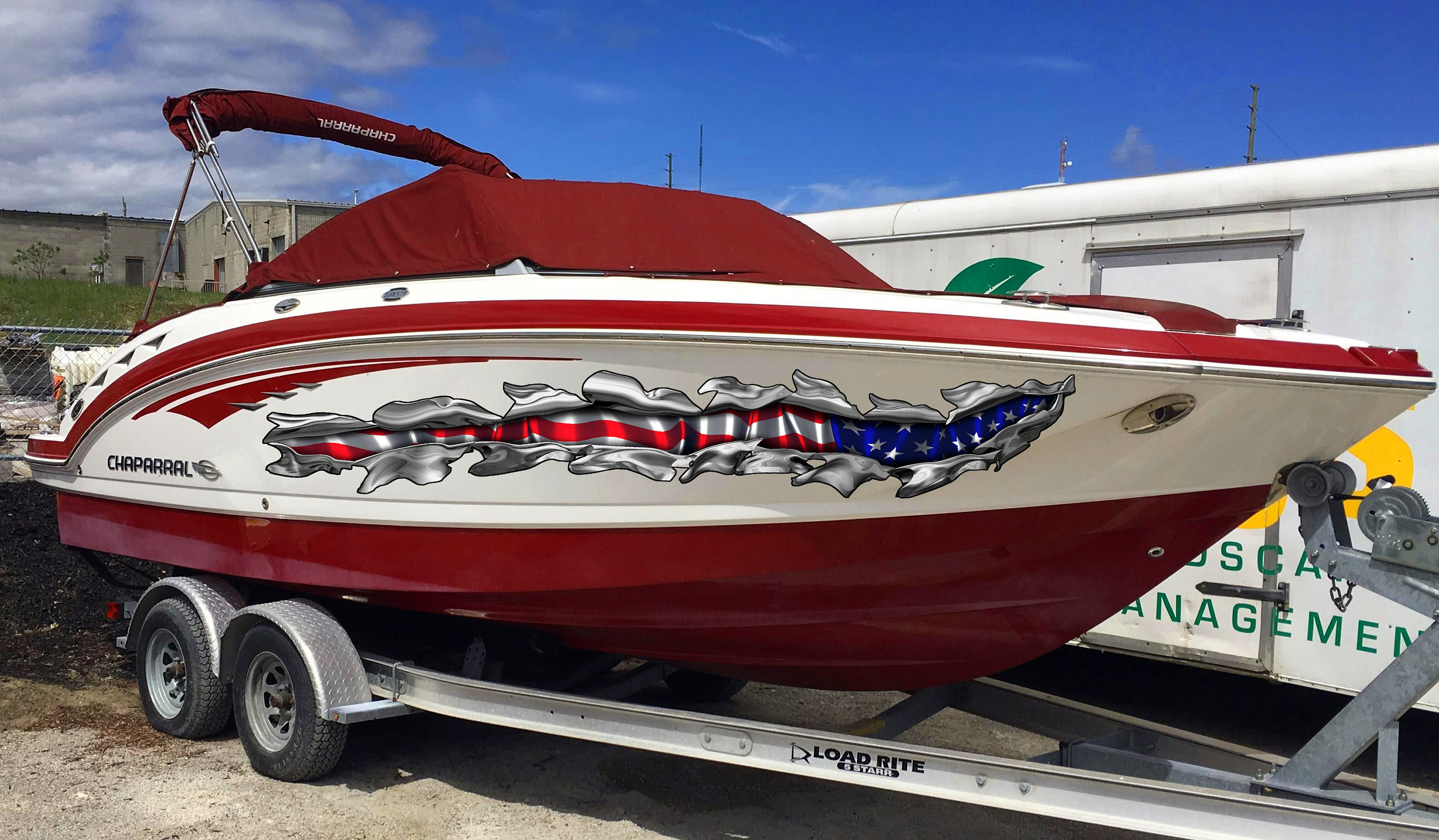 USA Flag Boat Wrap Flag Boat Vinyl Big Flag Boat Graphics Etsy