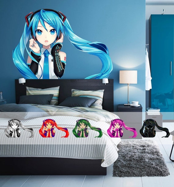 Anime Wall Sticker Cute Girl Decal Funny Anime Room Decor - Etsy Denmark Anime Wall Sticker Cute Girl Decal Funny Anime Room Decor - Etsy Denmark