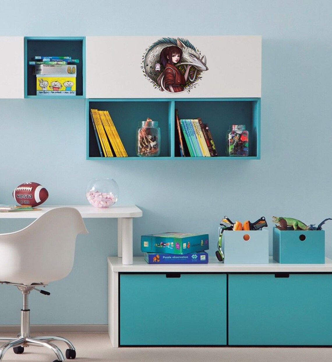 Anime Wall Decal Anime Wall Sticker Anime Wall Decor Anime Etsy