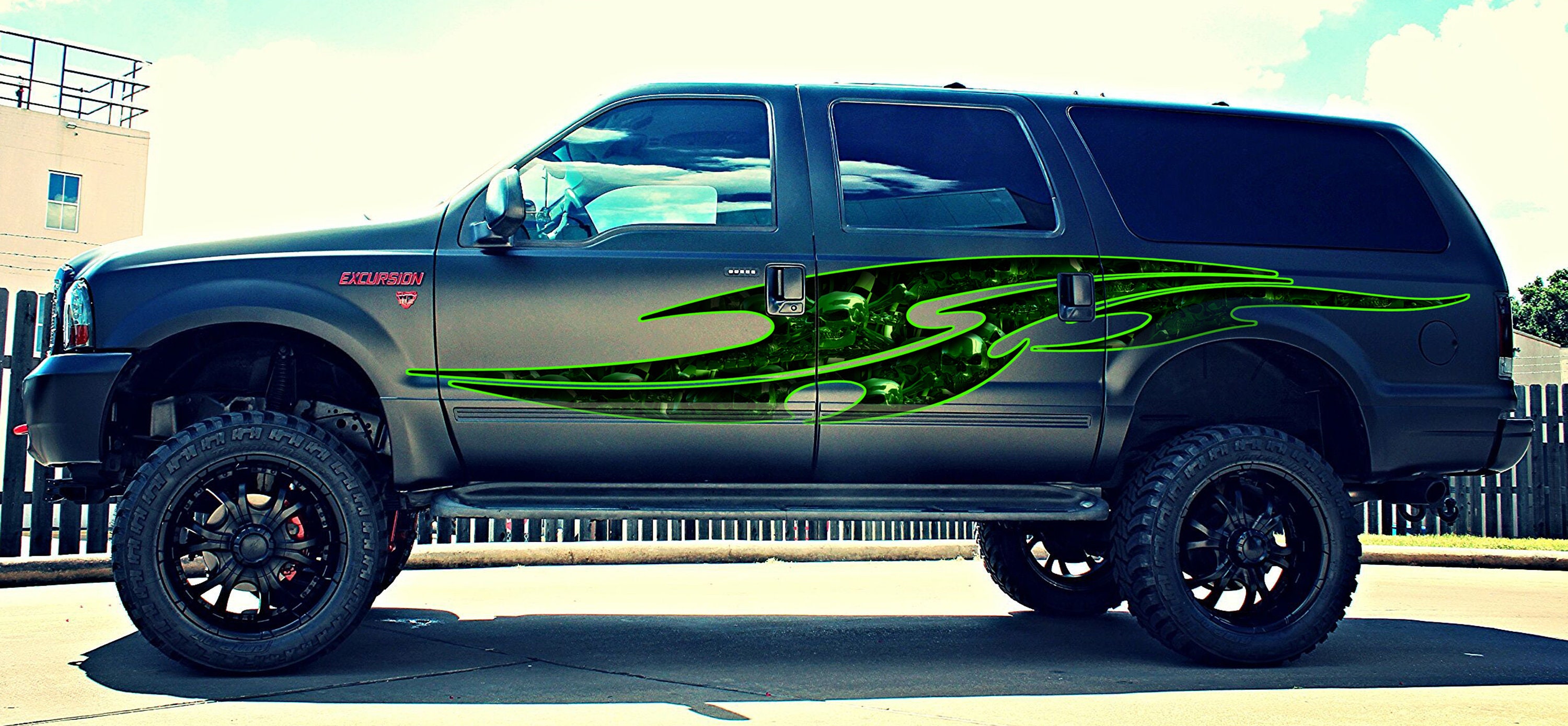 3D Skull Car Vinyl Graphics, Ripped Metal Decal Wrap - Etsy