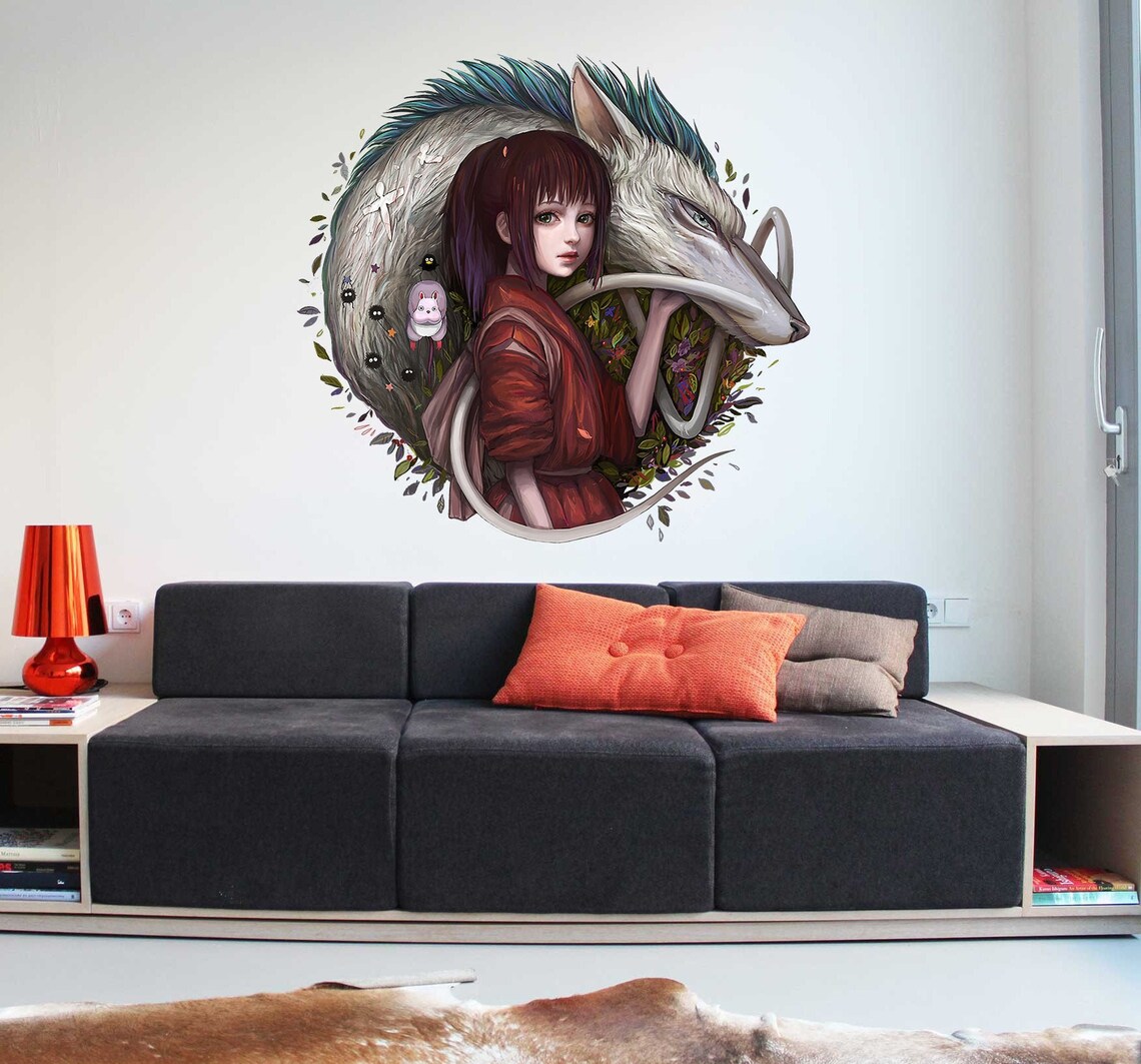 Anime Wall Decal Anime Wall Sticker Anime Wall Decor Anime Etsy
