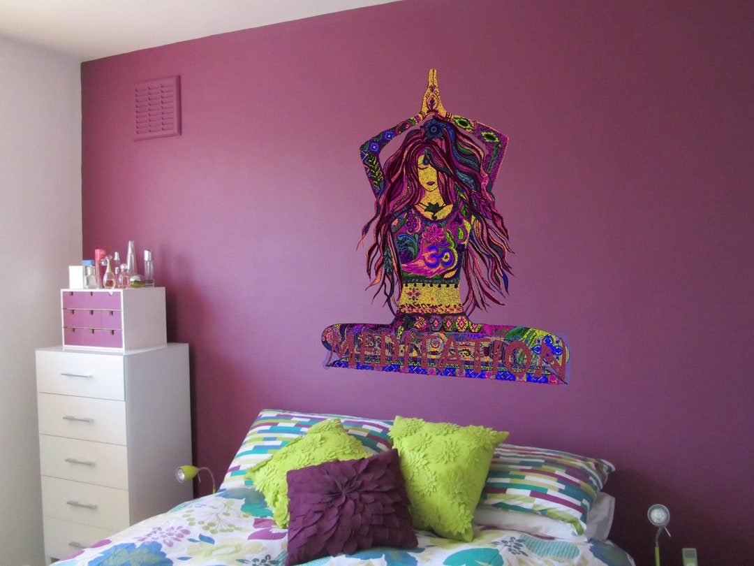 Zen Wall Art Buddha Wall Art Meditation Decor Indie Room Decor Hippie