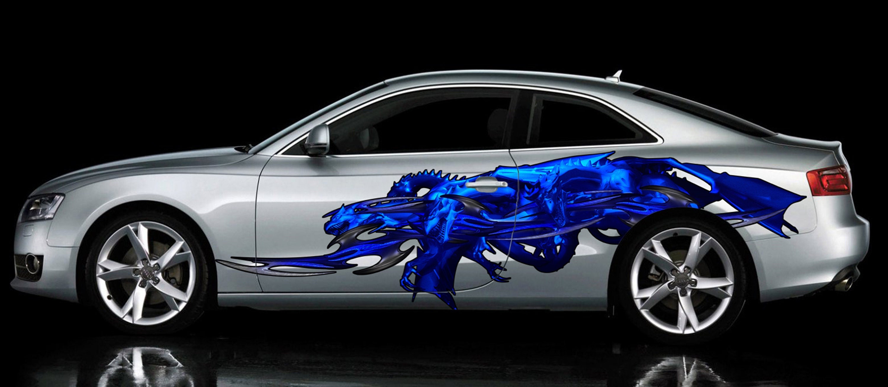 Dragons Decal Full Color Car Side Graphics Vinyl Sticker Etsy