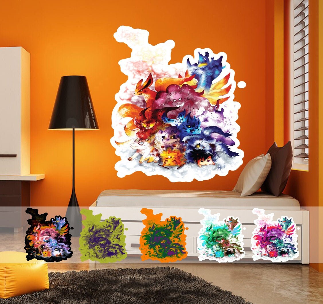 Japan Anime Sticker Anime Wall Decal Anime Monster Sticker Etsy