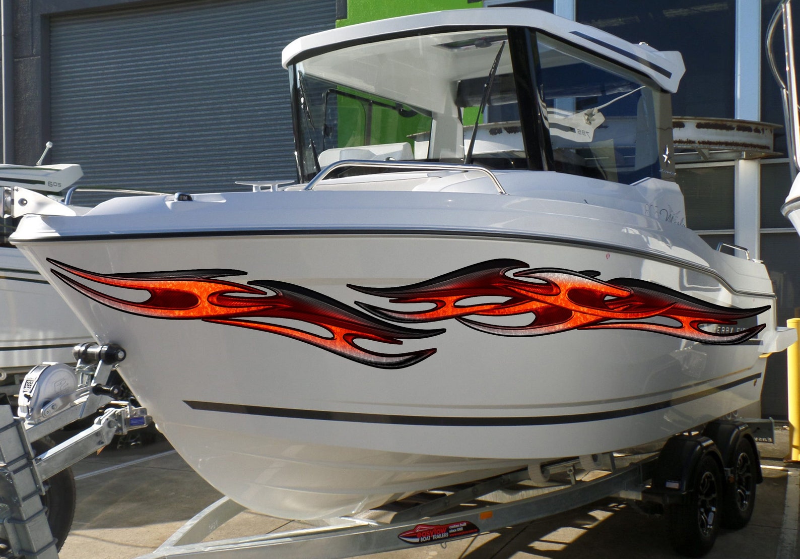 3D Tribal Boat Full Color Vinyl Decal Tribal Boat Vinyl Wrap - Etsy