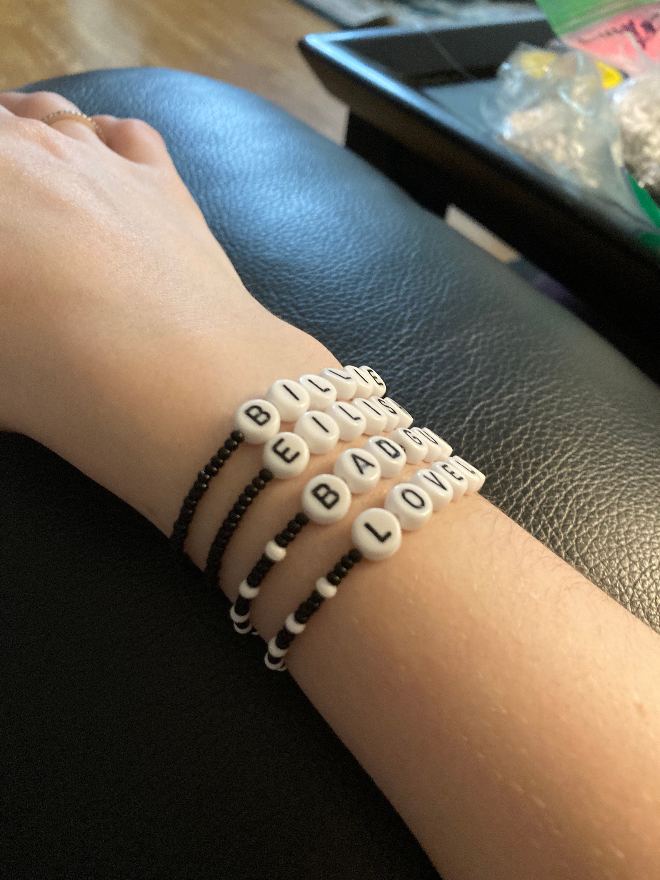 Pack of 4 Billie Eilish Bracelets | Etsy
