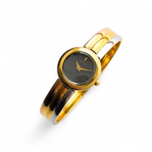 Vintage 1990s Gold-Plated Ladies&#39; Seiko Lassale Quartz Watch With Two-Tone Bangle Bracelet
