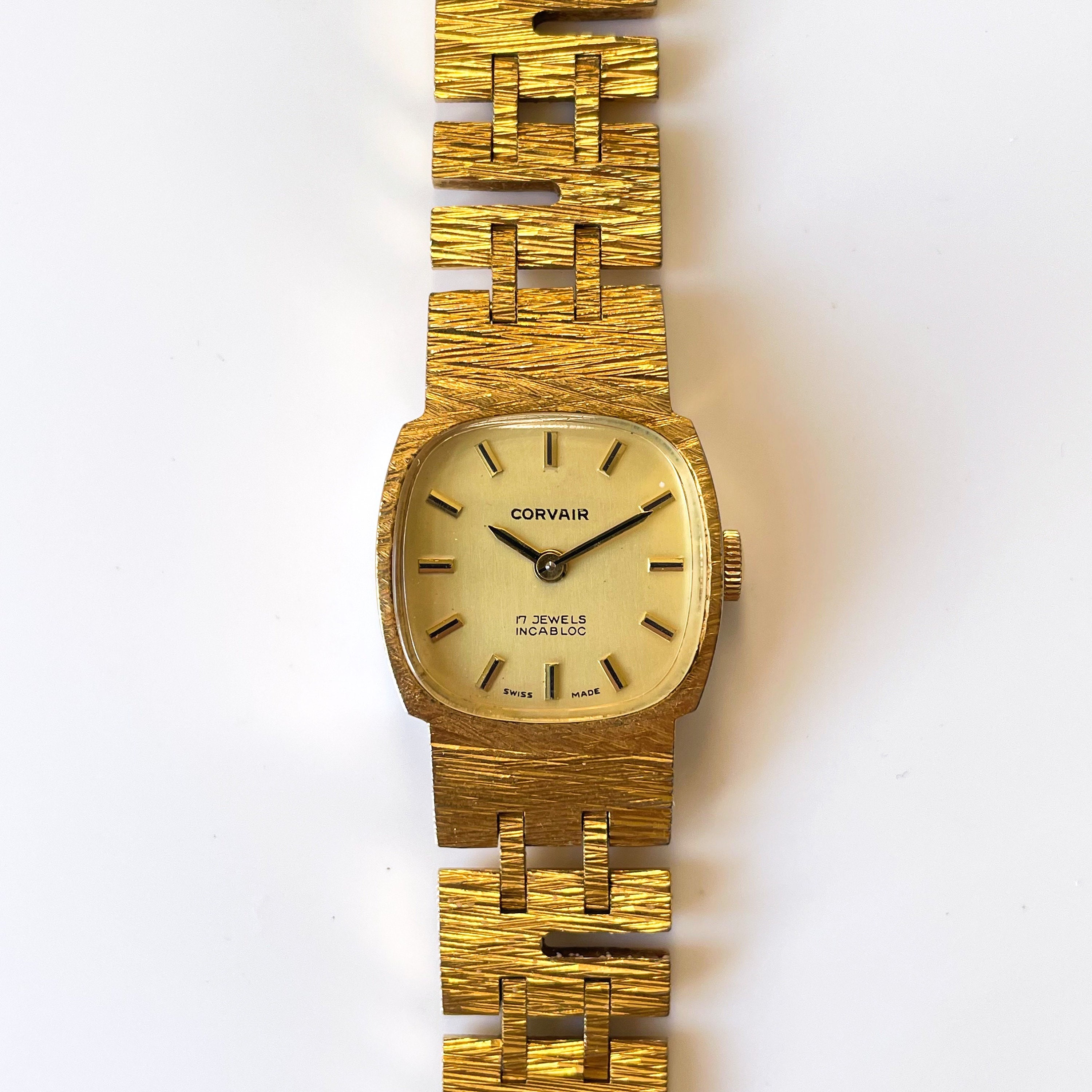 Montre m canique Corvair des ann es 1970 pour femme avec bracelet