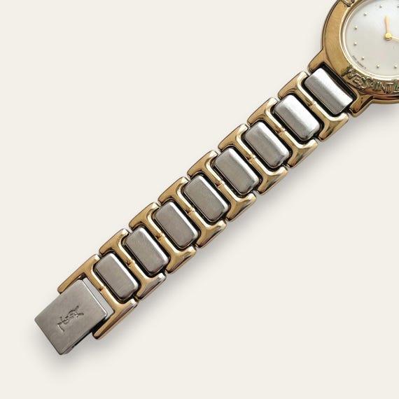 Vintage Yves Saint Laurent Quartz Watch Two Tone Roma… - Gem