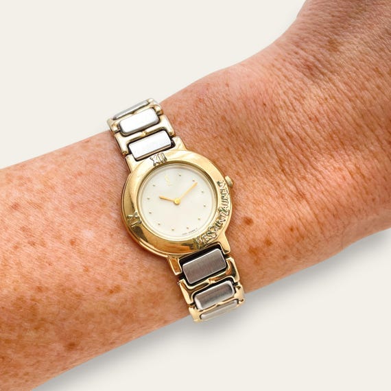 Vintage Yves Saint Laurent Quartz Watch Two Tone Roma… - Gem