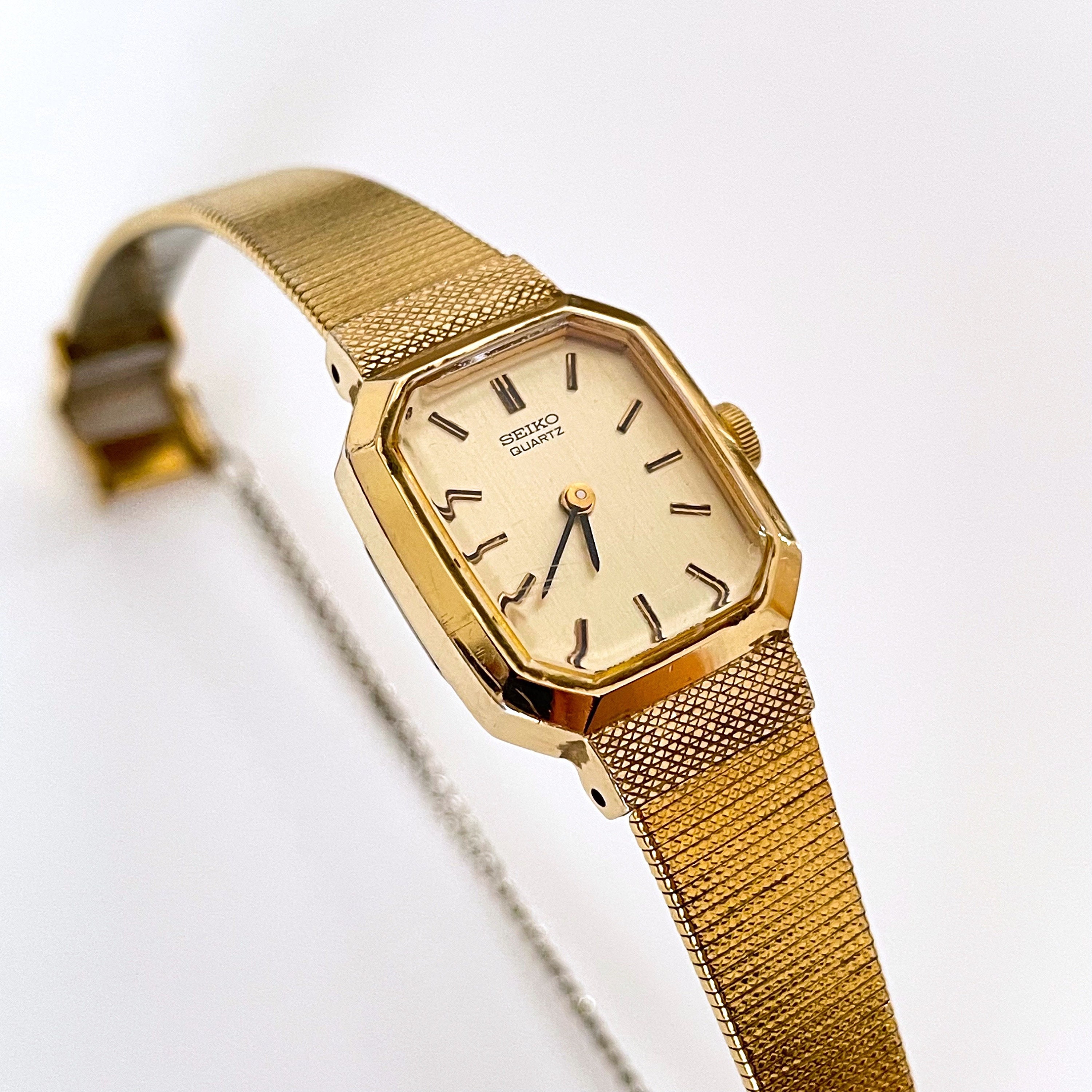 Vintage Ladies' Gold-tone Seiko Quartz Watch With - Etsy