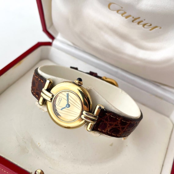 Buy Cartier must De Rivoli Vermeil Quartz Watch Gold plated Silver