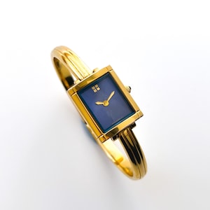 Vintage 90s Yves Saint Laurent Ladies' Bangle Style Quartz