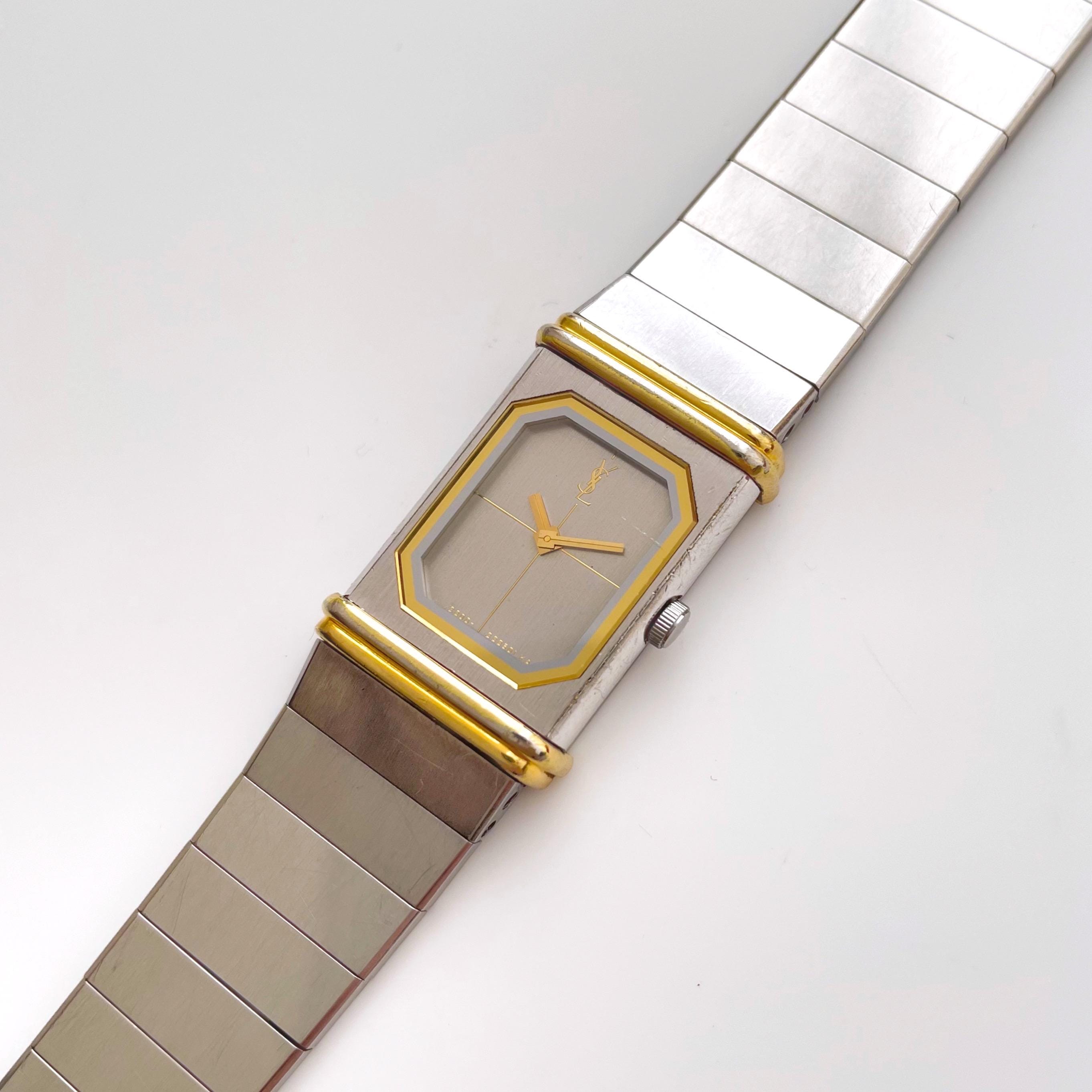Rare Vintage 90s Two-tone Yves Saint Laurent Ladies' Reverso