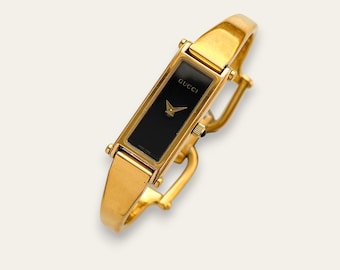 ヴィンテージ GUCCI 1500L シリーズ ゴールドメッキバングル ホース