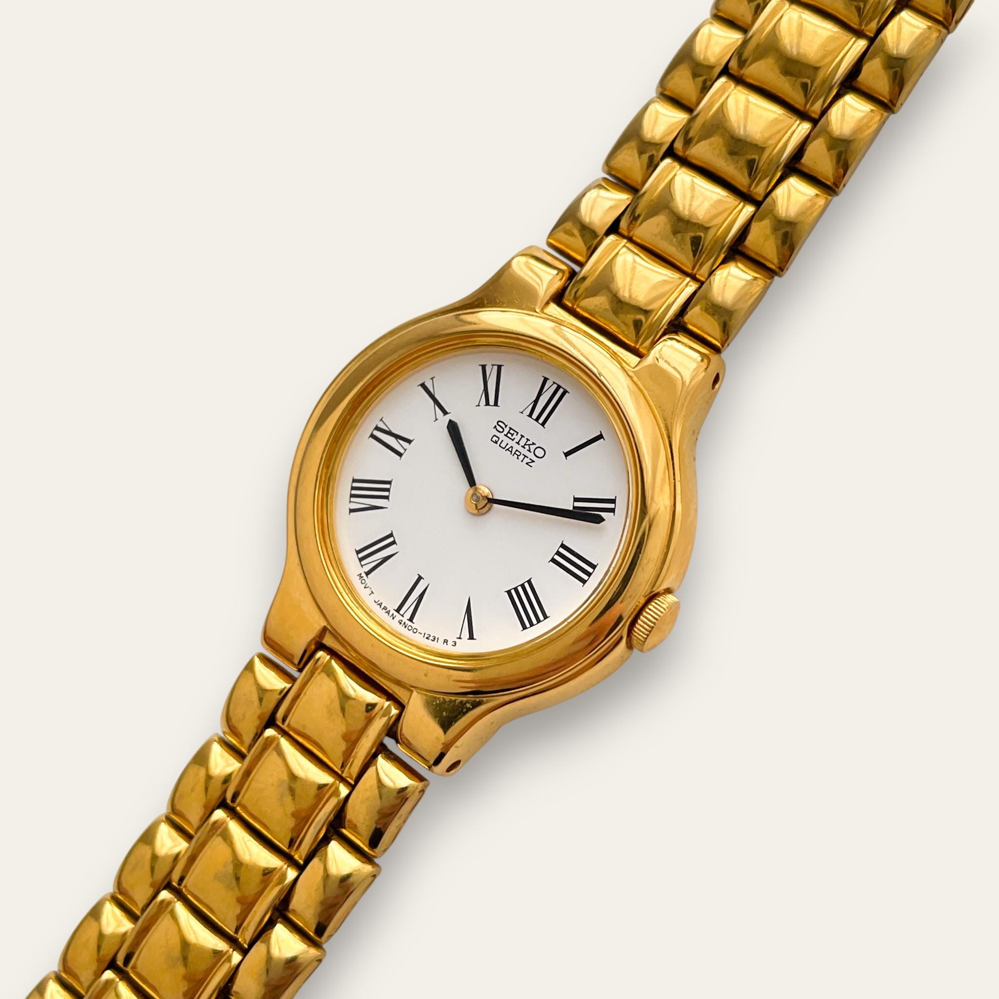 【幻の1990年製】SEIKO 4N00-6070 R0 ゴールド文字盤 完品 Seiko 4n00 - Etsy