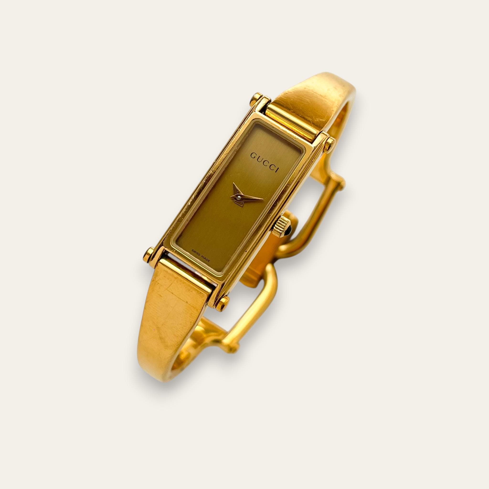 Gucci 1500l Gold Watch - Etsy