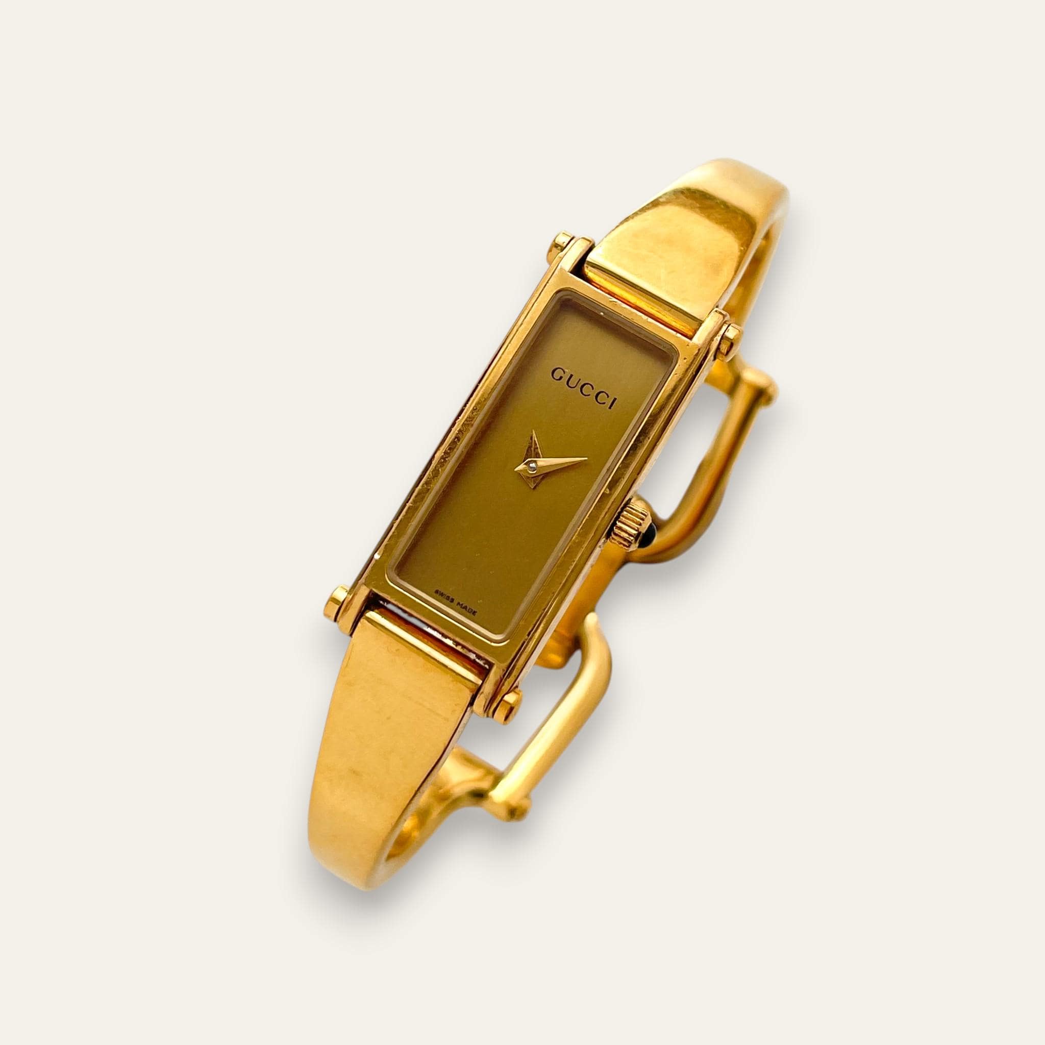59 GUCCI 1500L(0608644) バングル　フリーサイズ約16m Gucci 1500l Bangle Watch - Etsy