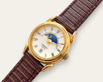 Vintage Peugeot Old Fashion Swiss Quartz Perpetual Calendar Moon Phase Watch Peugeot | Accessories | Vintage Peugeot Old Fashion Swiss  main image 3
