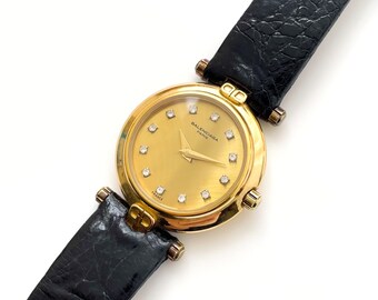 Reloj de pulsera de cuarzo para mujer de Givenchy chapado en oro vintage de los anos 90 con esfera rectangular Etsy Mexico