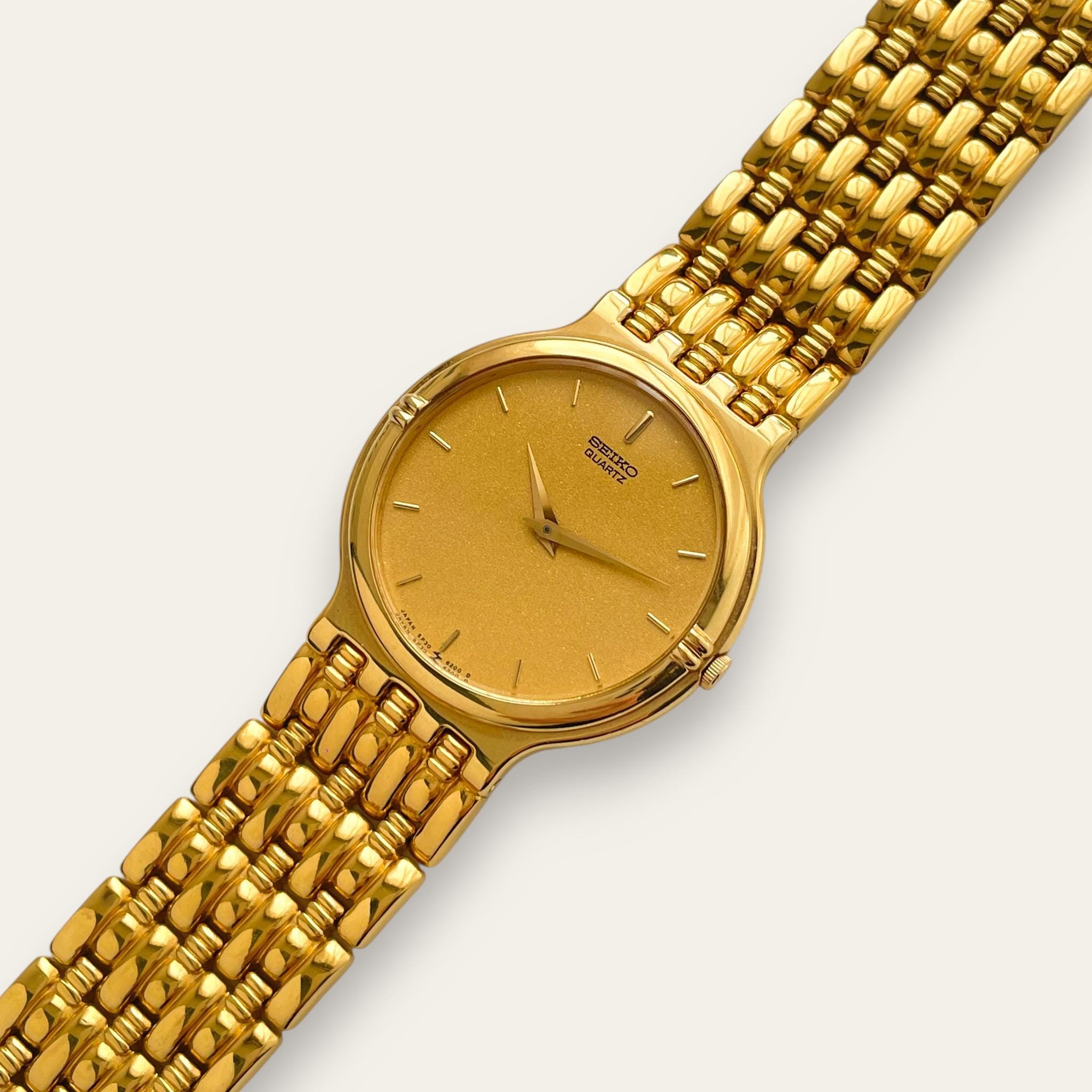 電池交換済み】 SEIKO セイコー クォーツ ゴールド アンティーク