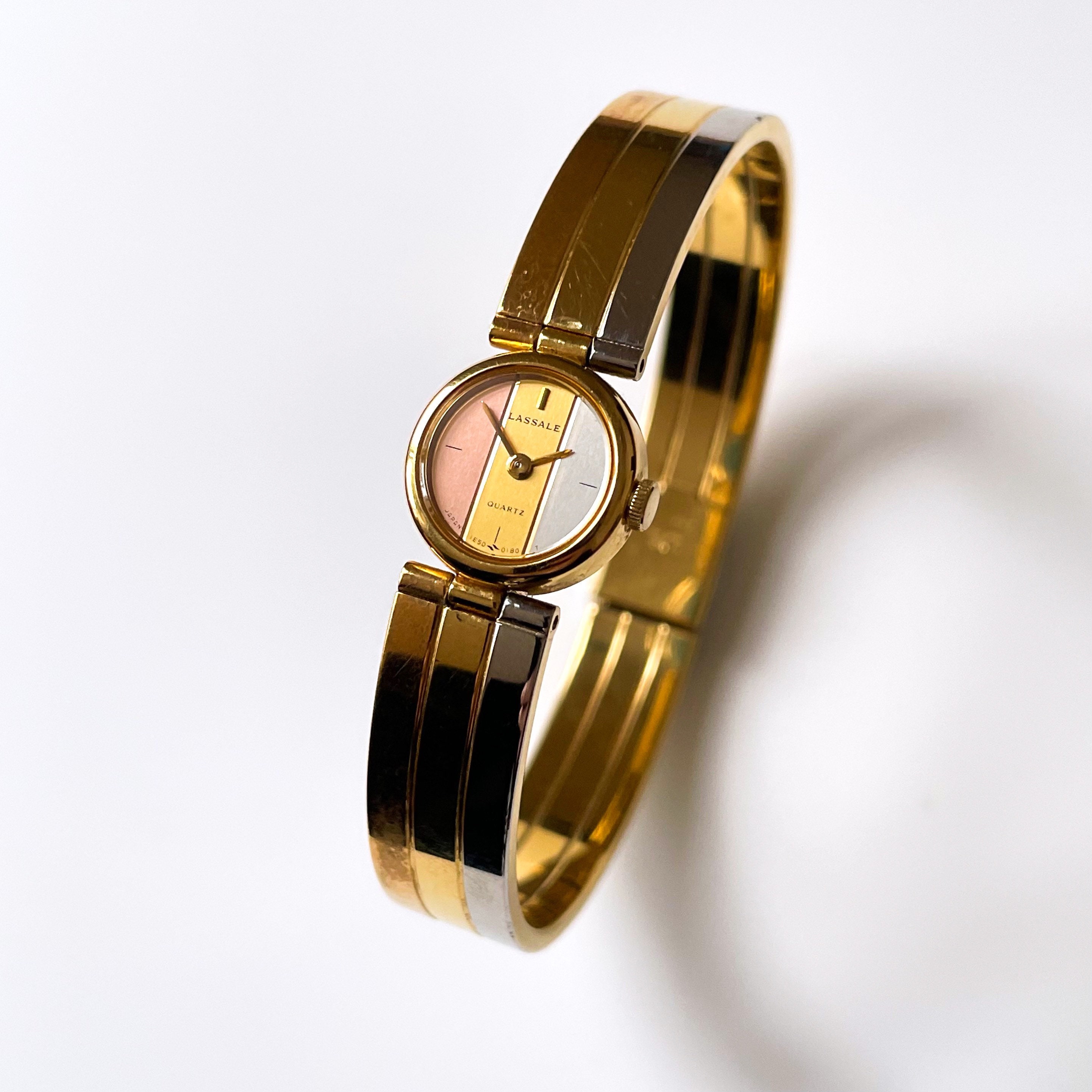 Vintage Rare 1989 Seiko Lassale Bangle Quartz Watch With Tri-tone Vintage Rare 1989 Seiko Lassale Bangle Quartz Watch With Tri  main image 4