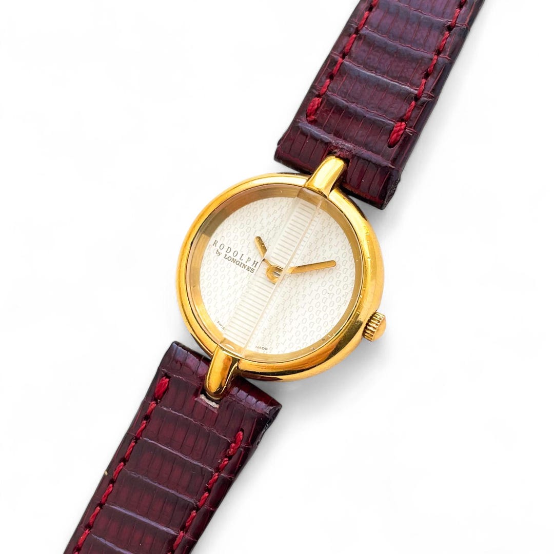 Rare 90s Vintage Ladies' Gold-plated Rodolphe by Longines