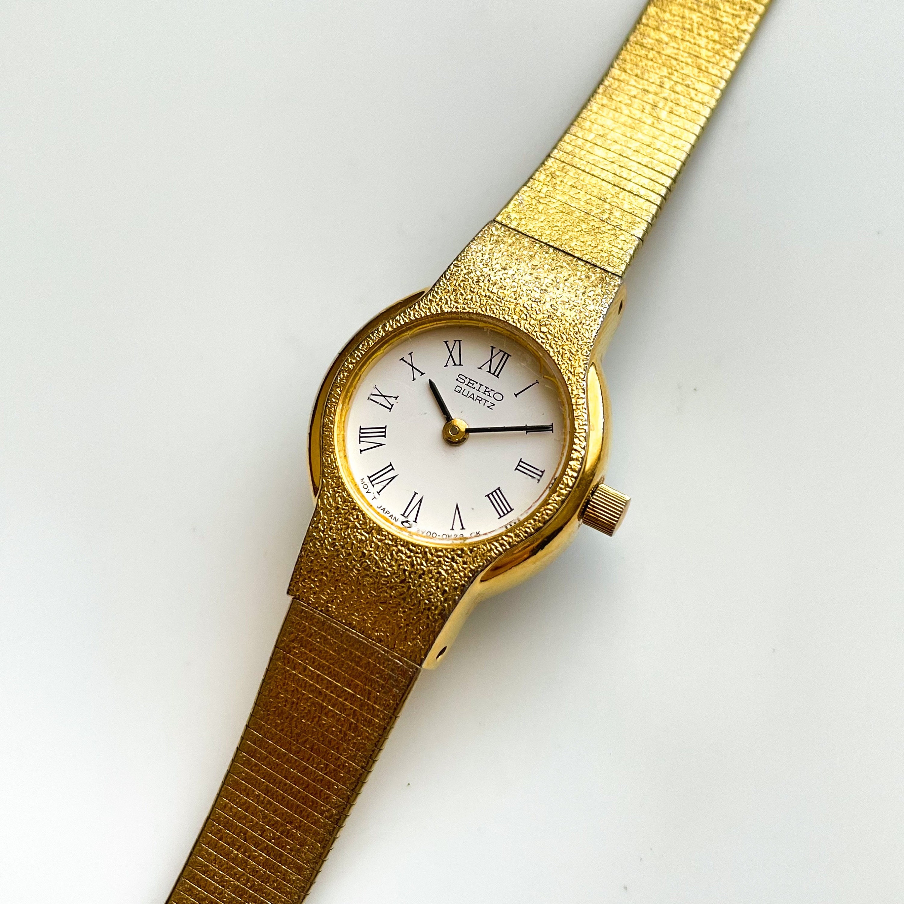 1993 Ladies' Gold-Tone Seiko Quartz Watch with Round Dial - Etsy 日本